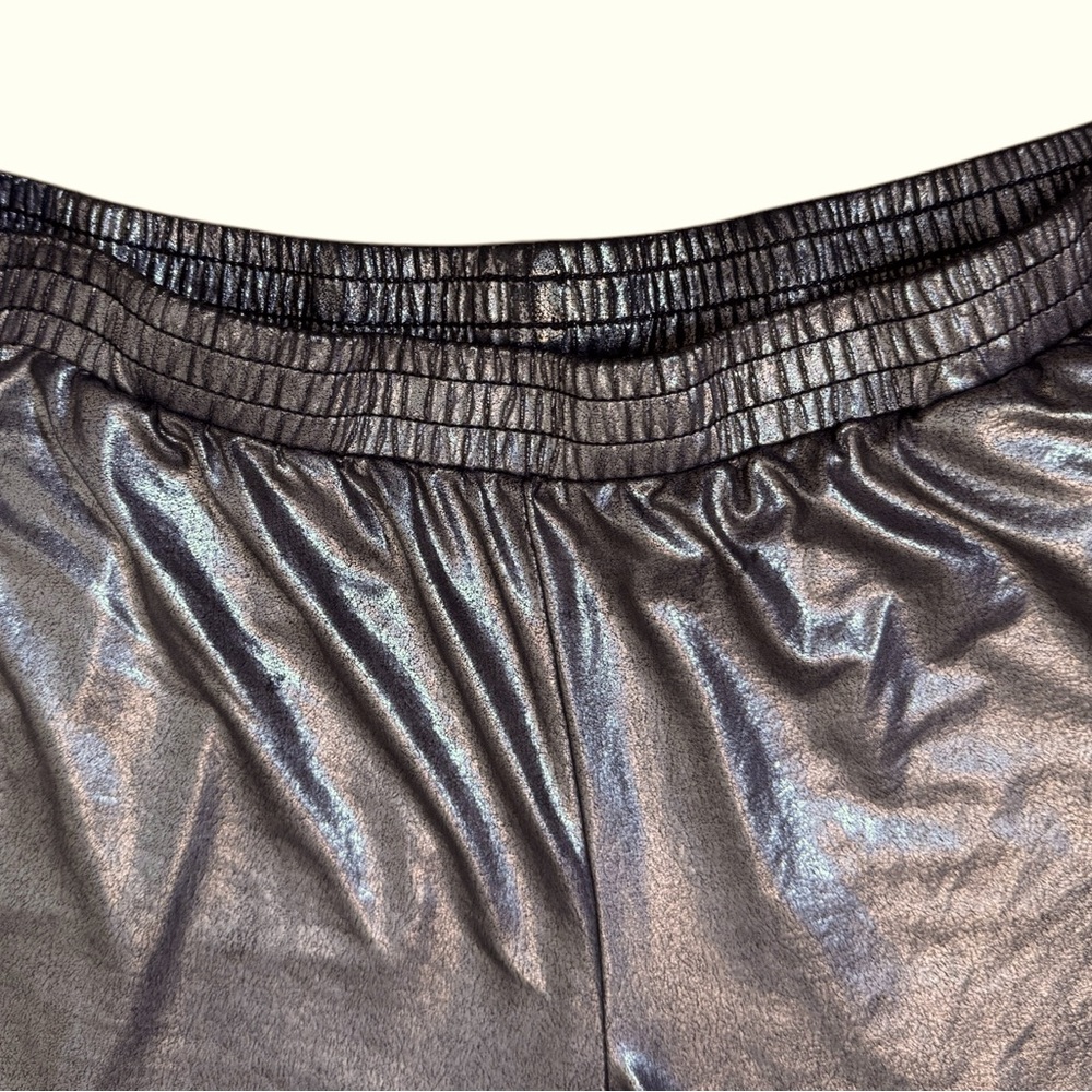 Urban Outfitters Silence + Noise Metallic Cropped Joggers Size L - Picture 2 of 7
